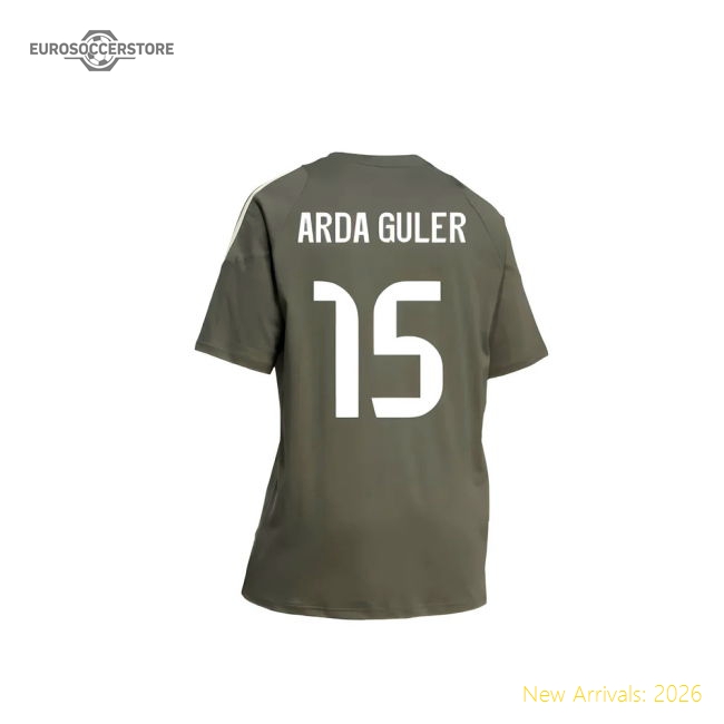 Authentic 2025-2026 Real Madrid Training Tee (Utility Grey) (Arda Guler