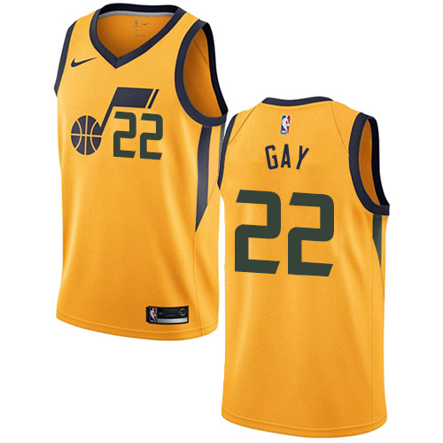 Yellow UTA Utah Jazz #22 Nike Replica Jersey Basketball Jersey