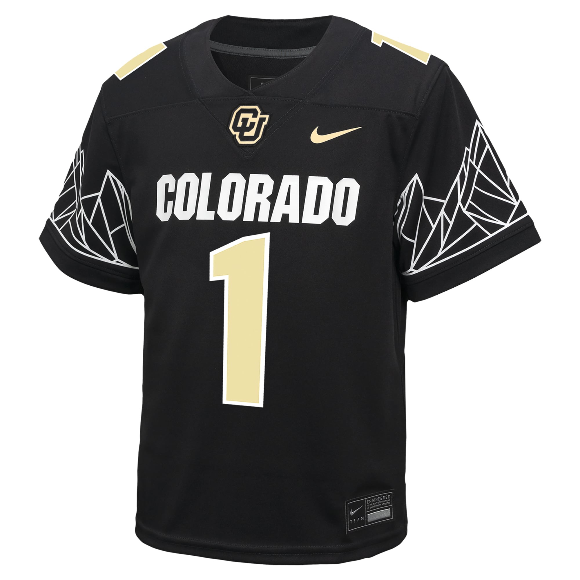 [NJP] Colorado Buffaloes Youth Untouchable Replica Jersey - Black