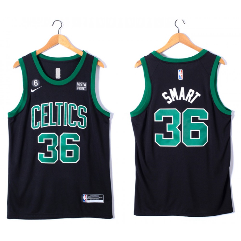 High-Quality Boston Celtics 36 Black Jersey - - Basketball Fan Gear