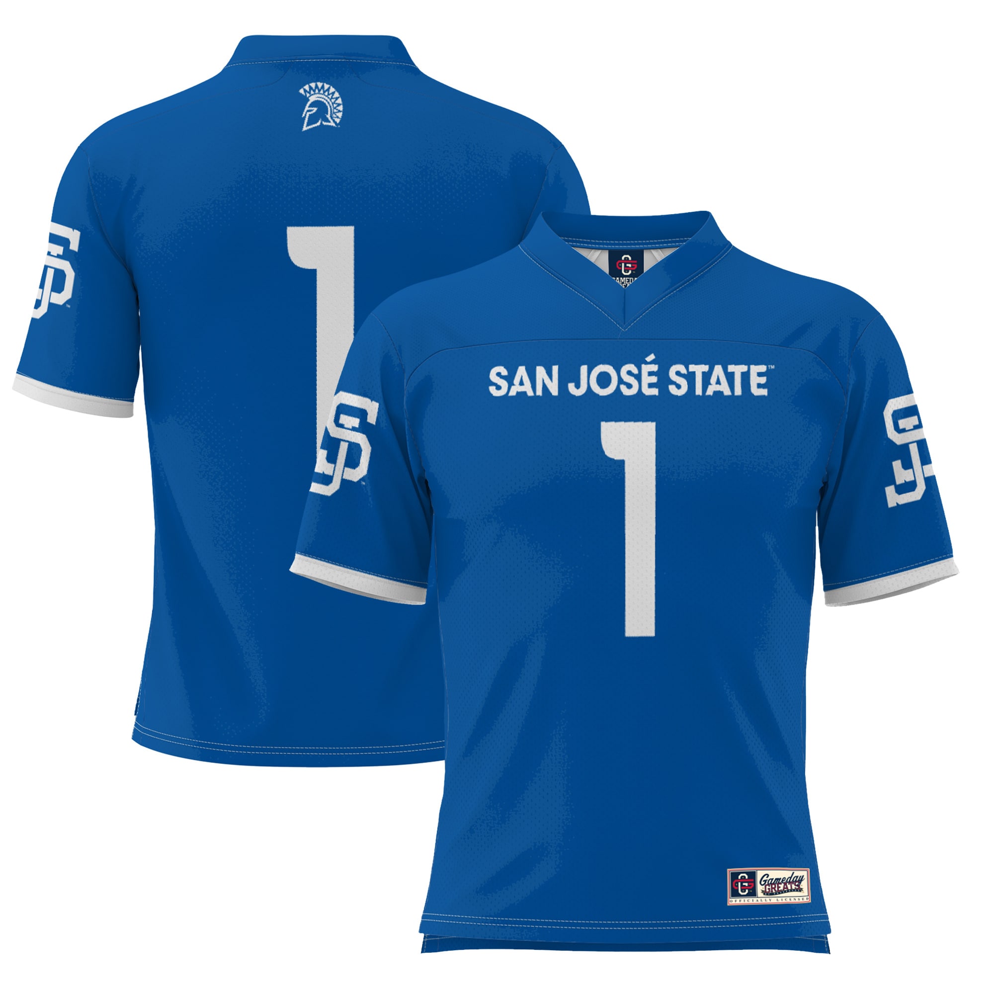 #1 San Jose State Spartans GameDay Greats Youth 2026 Season Football Jersey - Royal