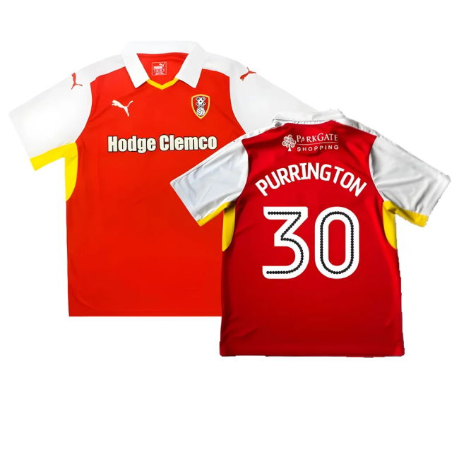 Rotherham Home Shirt Good Xl Purrington #30 Top Tier Die-hard Upda...