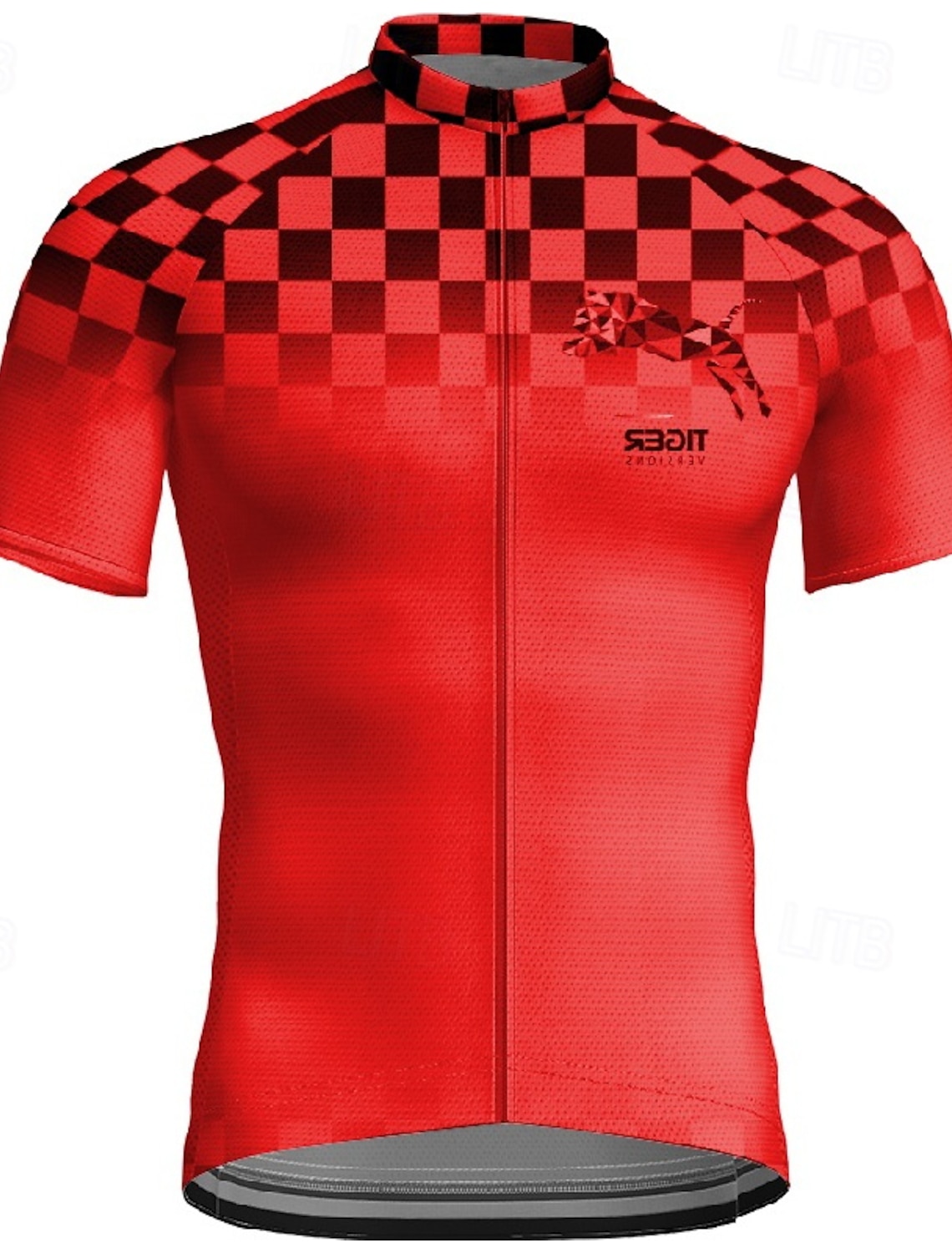 Men's Cycling Jersey Plaid Gradient Short Sleeve Bike Tee Tshirt Jersey with 3 Rear Pockets Mountain Bike MTB Quick Dry Anatomic Design Wicking Breathable Sports Yellow Red Blue Clothing Apparel