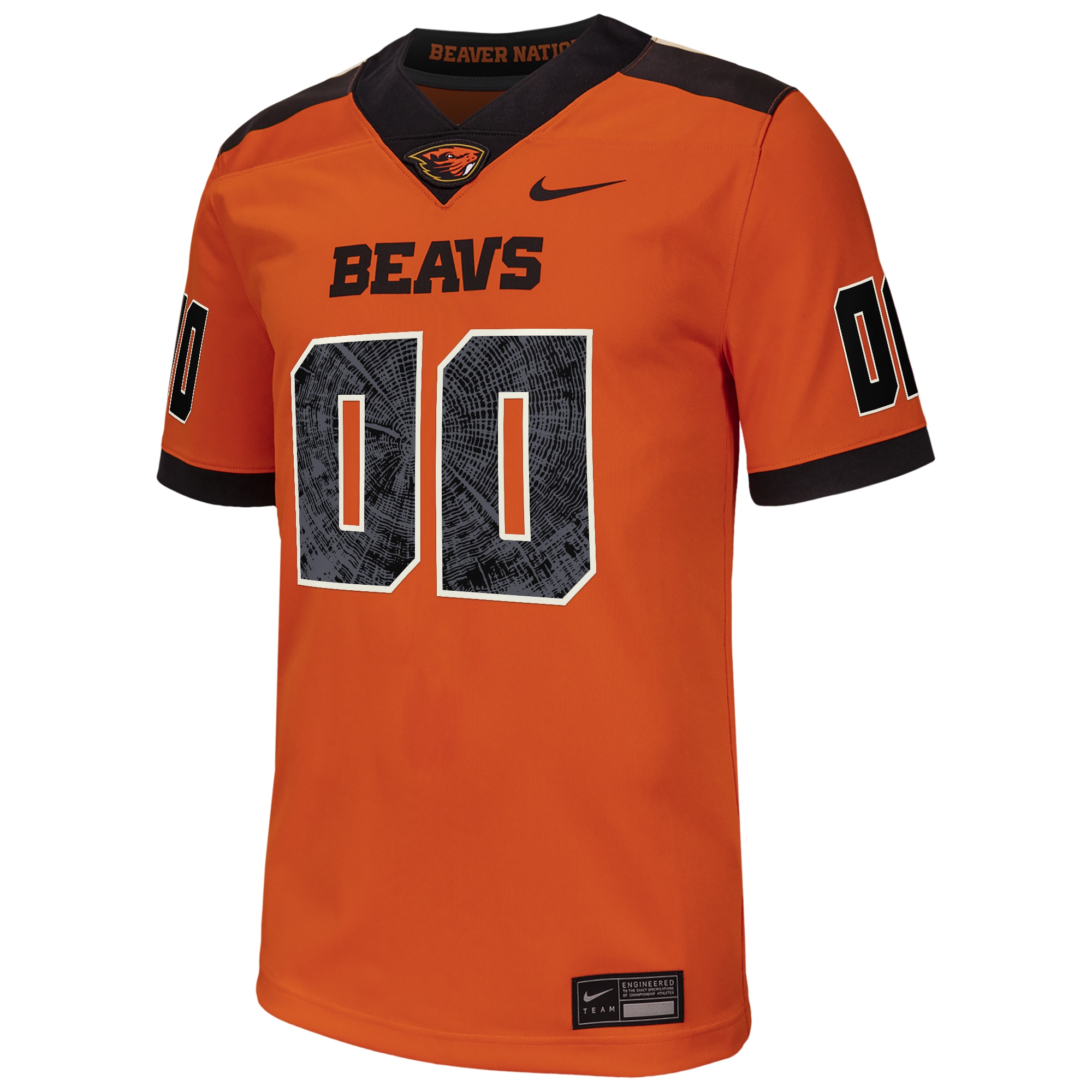 [DDG] Oregon State Beavers Custom Football Game Jersey - Orange
