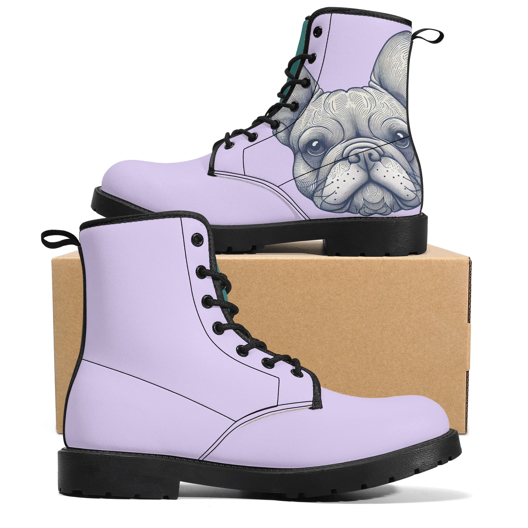 French Bulldog Ginger Leather Boots Useful Frenchie Gear