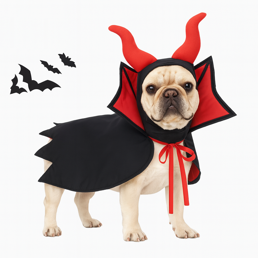 French Bulldog Noctibull Frenchie Vampire Costume – Adjustable