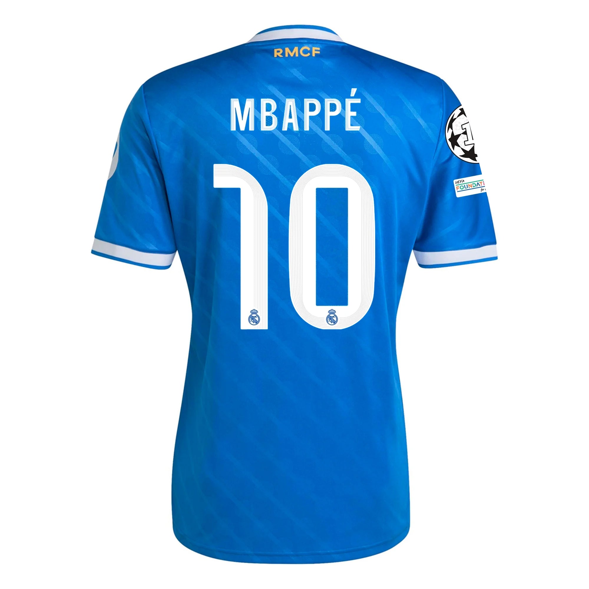 Buy Kylian Mbappe Real Madrid Third Soccer Jersey 25/26 Champions League Blue White