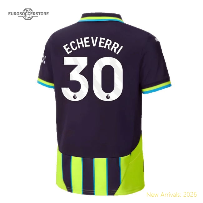 2024-2025 Premier League Team Away Jersey Echeverri Thermal Technology
