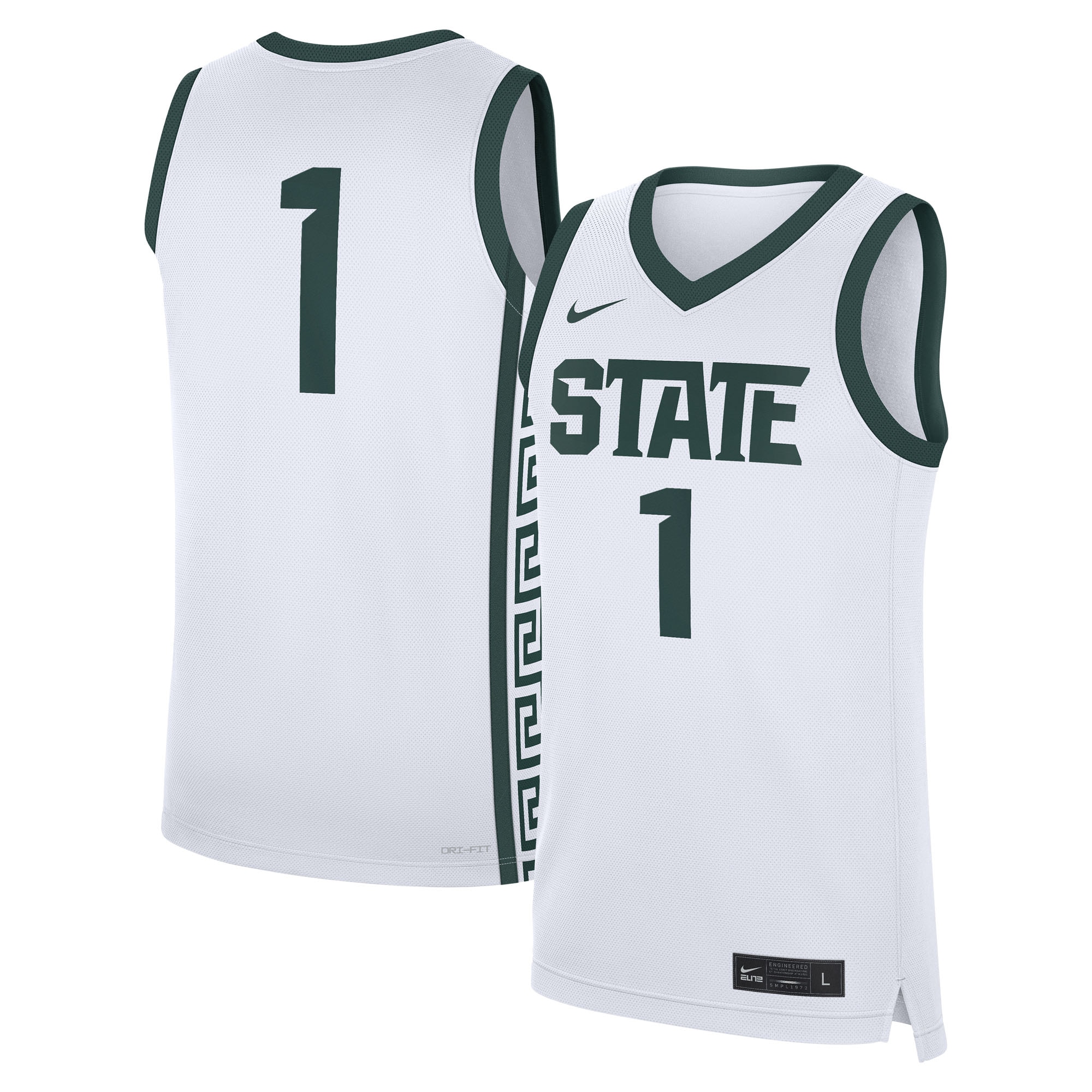 [NJP] Women's Michigan State Spartans Home Replica Jersey - White