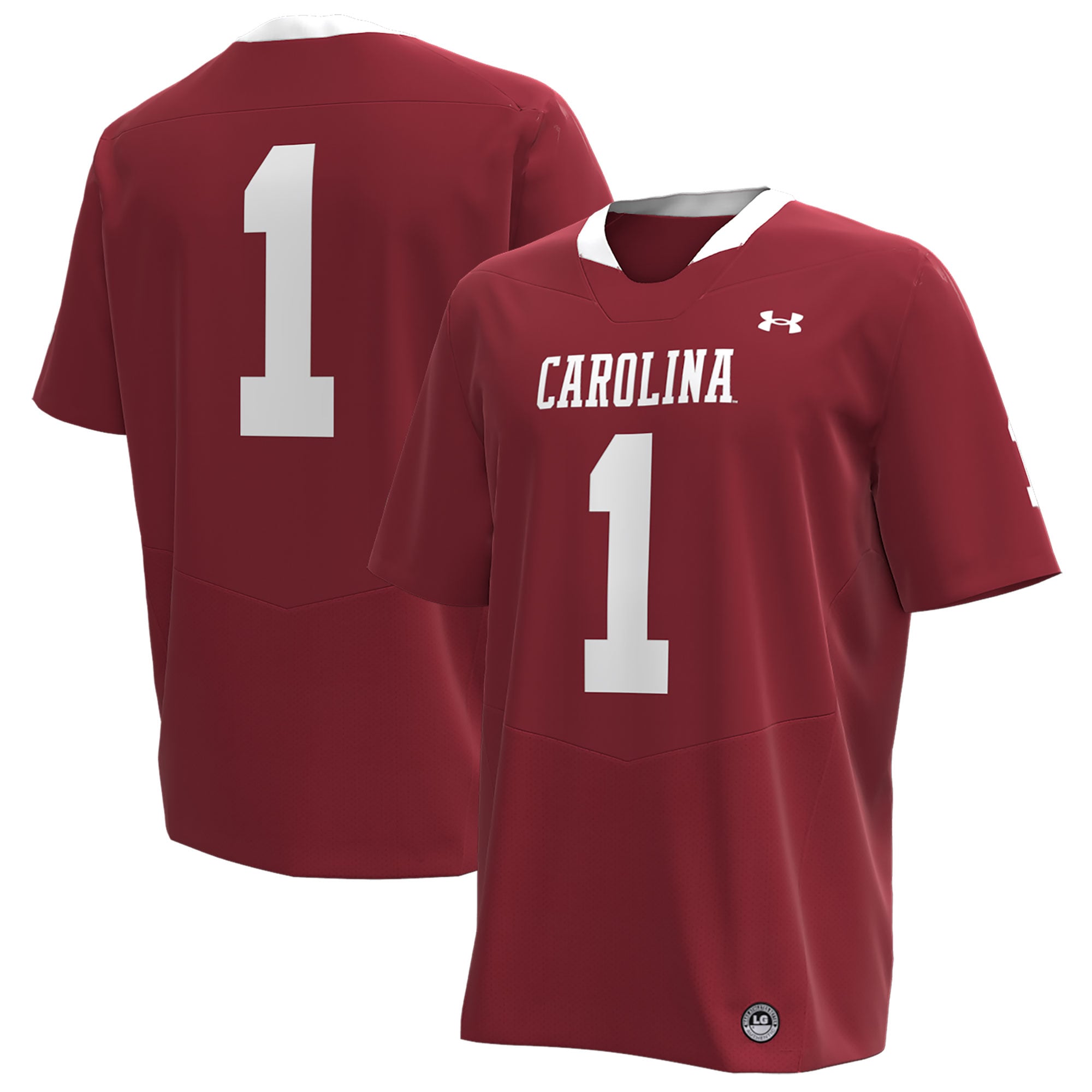 #1 South Carolina Gamecocks Under Armour Throwback Replica Jersey - C Garnet