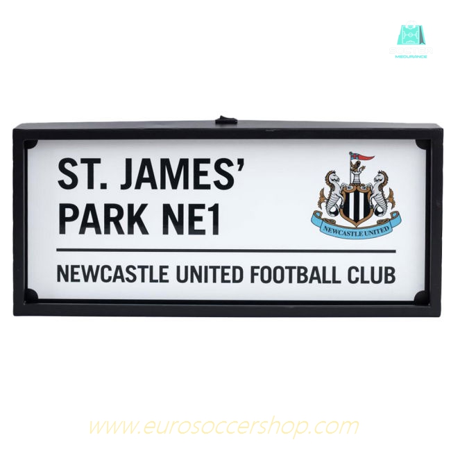 Newcastle United FC Metal LED Street Sign