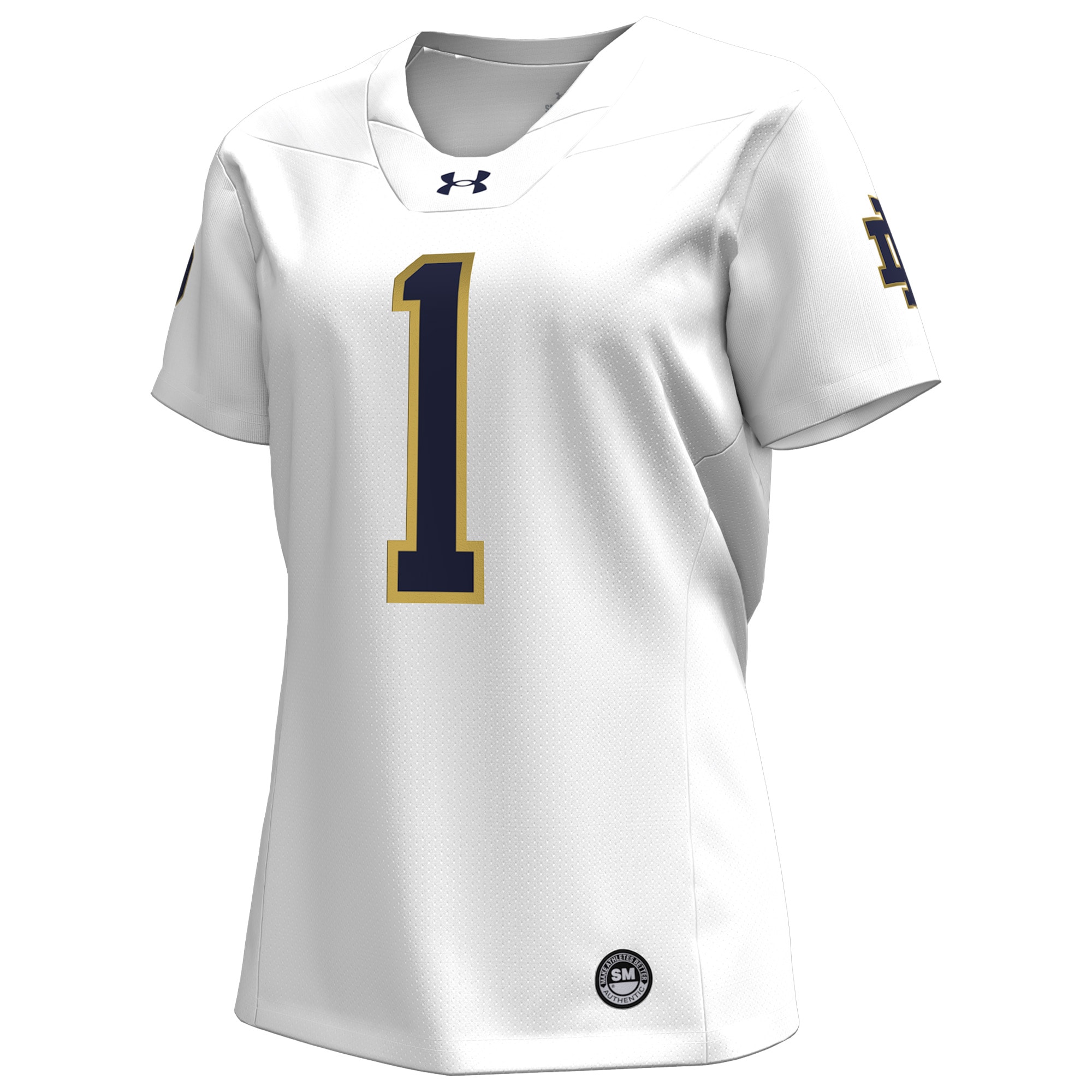 [NJP] Notre Dame Fighting Irish Women's Replica Football Jersey - White