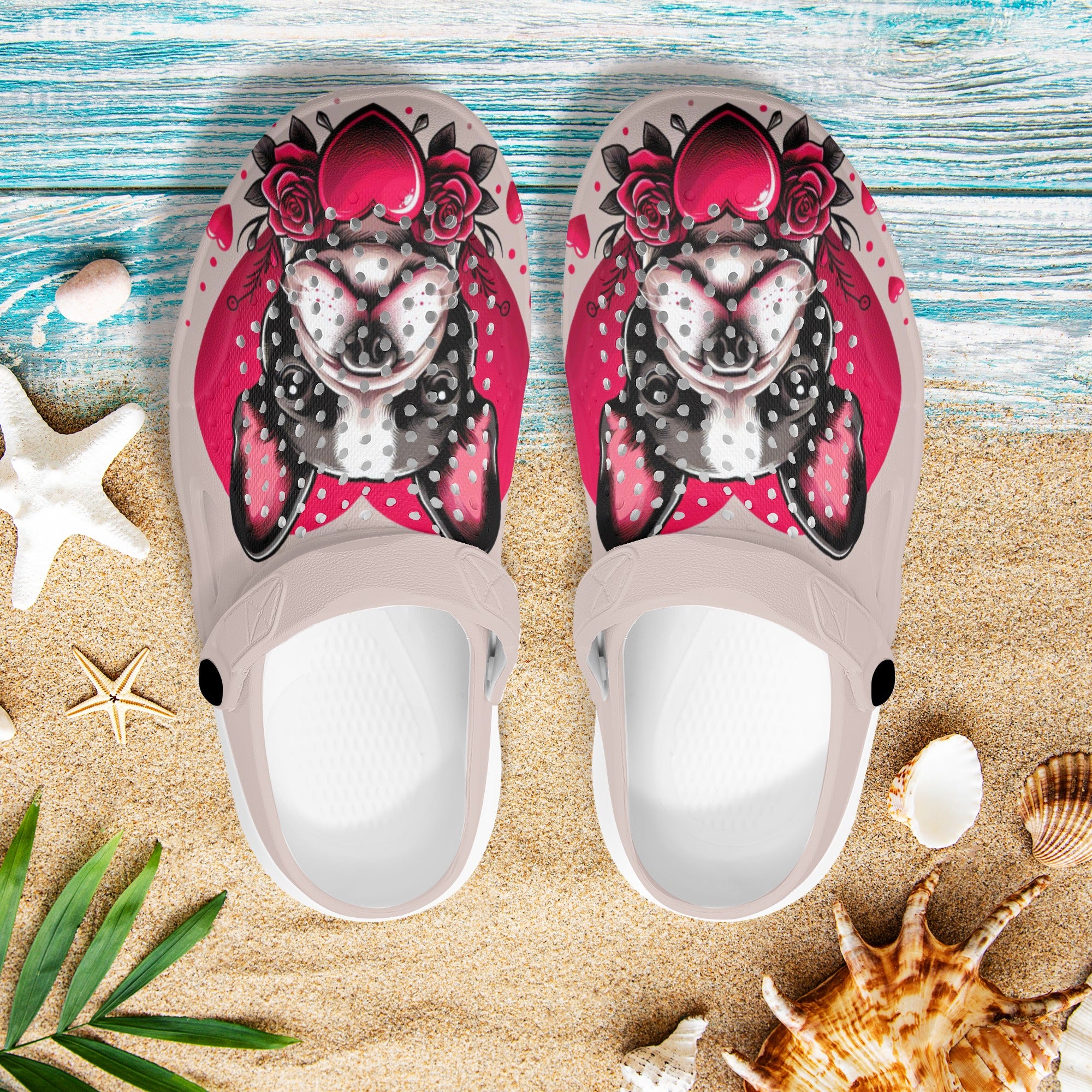 French Bulldog Stella Summer Hollow Out Clogs Comfy Pet Product