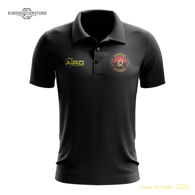 Angola Football Polo Shirt (black) - Premium Collection