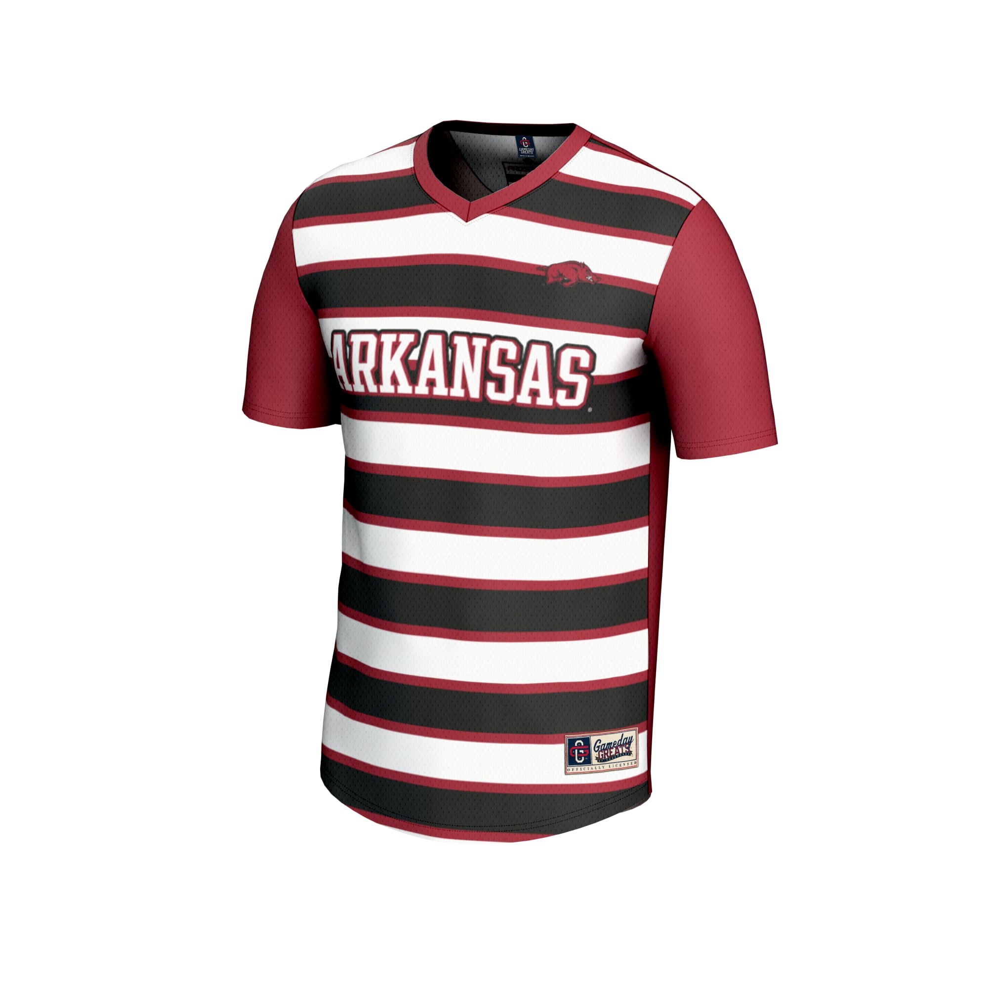 #1 Arkansas Razorbacks GameDay Greats Unisex Lightweight Soccer Fashion Jersey - Cardinal
