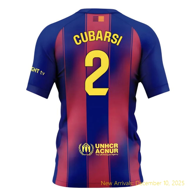 2025-2026 Barcelona Home Shirt - Genuine Supporter Wear (Cubarsi 2) -...