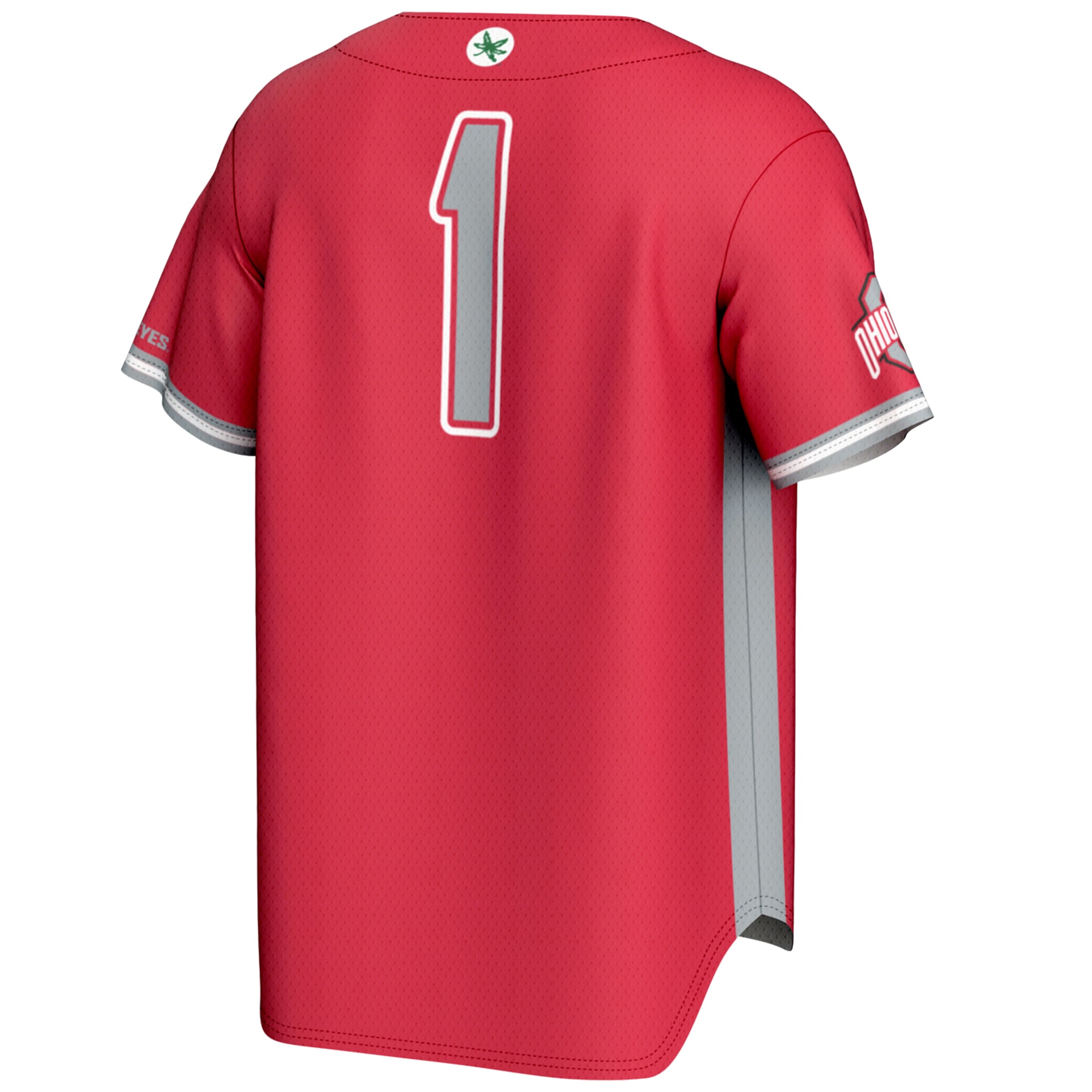 [NJP] Ohio State Buckeyes GameDay Greats Lightweight Baseball Jersey - Scarlet
