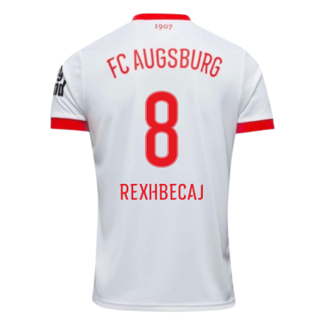 Football Fc Augsburg Home Shirt Rexhbecaj #8 Top Tier Official Fre...
