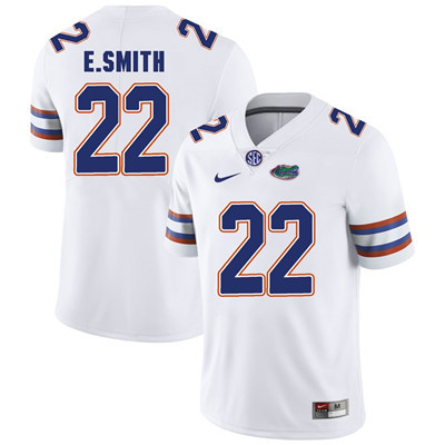 Men's None White 2024 moisture wicking Emmitt Smith #22 game jersey