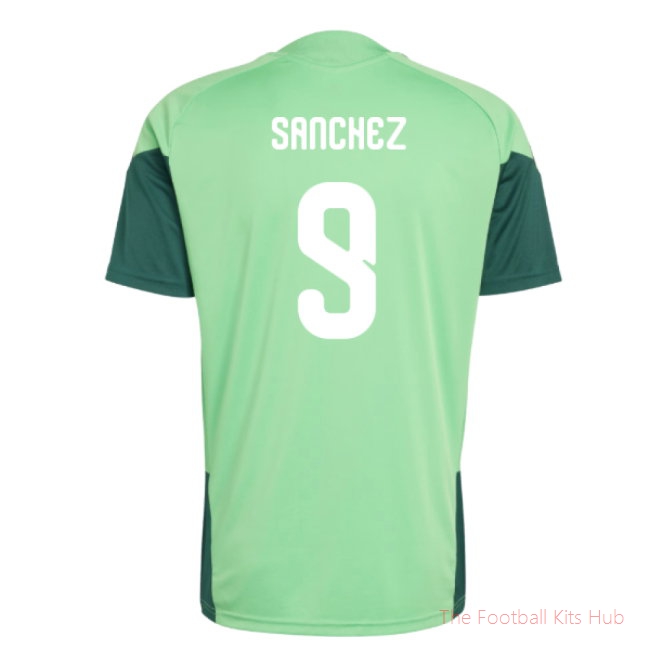 2026-2027 Mexico Training Jersey (Semi Flash Green) (Sanchez 9)