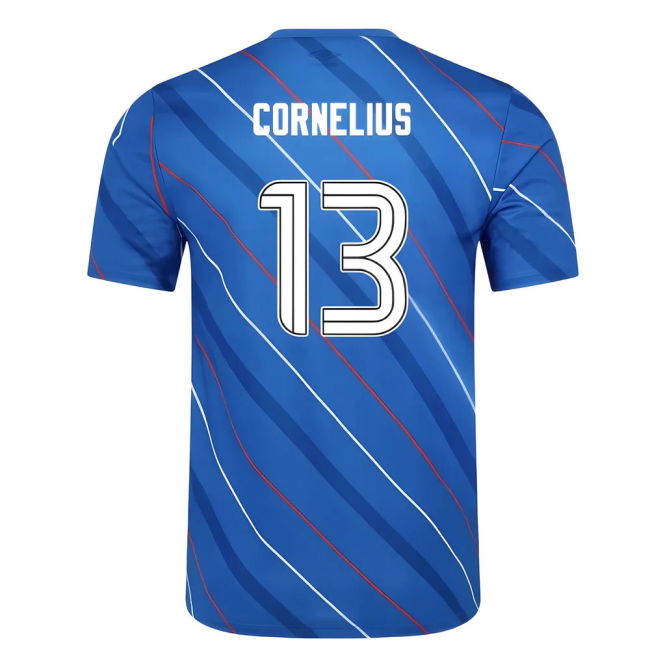 Rangers Fc Workout Shirt Cornelius 1 #3 Current Season Retro (v9)