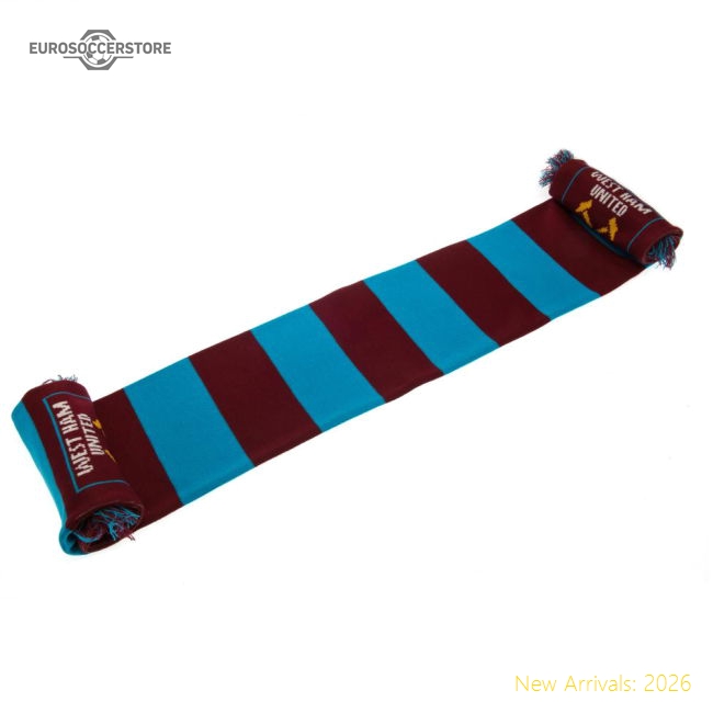West Ham United Fc Narrow Bar Scarf Fan Edition In Multiple Youth Sizes