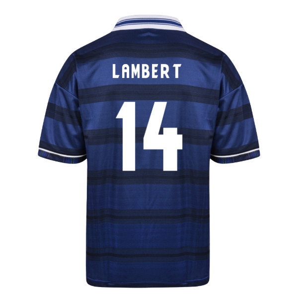 [JED] Score Draw Scotland 1998 World Cup Finals Retro Football Shirt (Lambert 14)