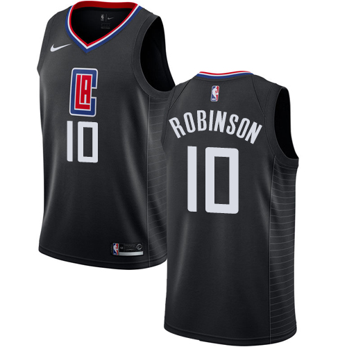 Nike Los Angeles Clippers #10 Jerome Robinson Black NBA Swingman Statement Edition Jersey Mens