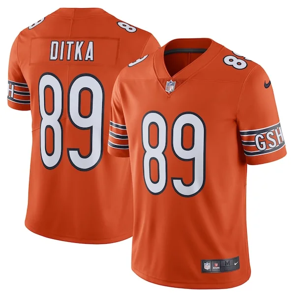 None Mike Ditka Limited Jersey - Orange | NFL Player Jersey | NFL Foot