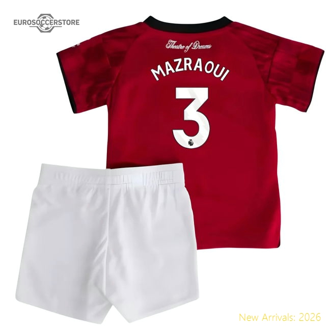 2025-2026 Man Utd Home Baby Kit (mazraoui 3) - Authentic Design