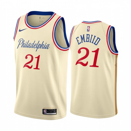 Nike 76ers White Joel Embiid #21 Jersey - Value-Priced Game Day Wear