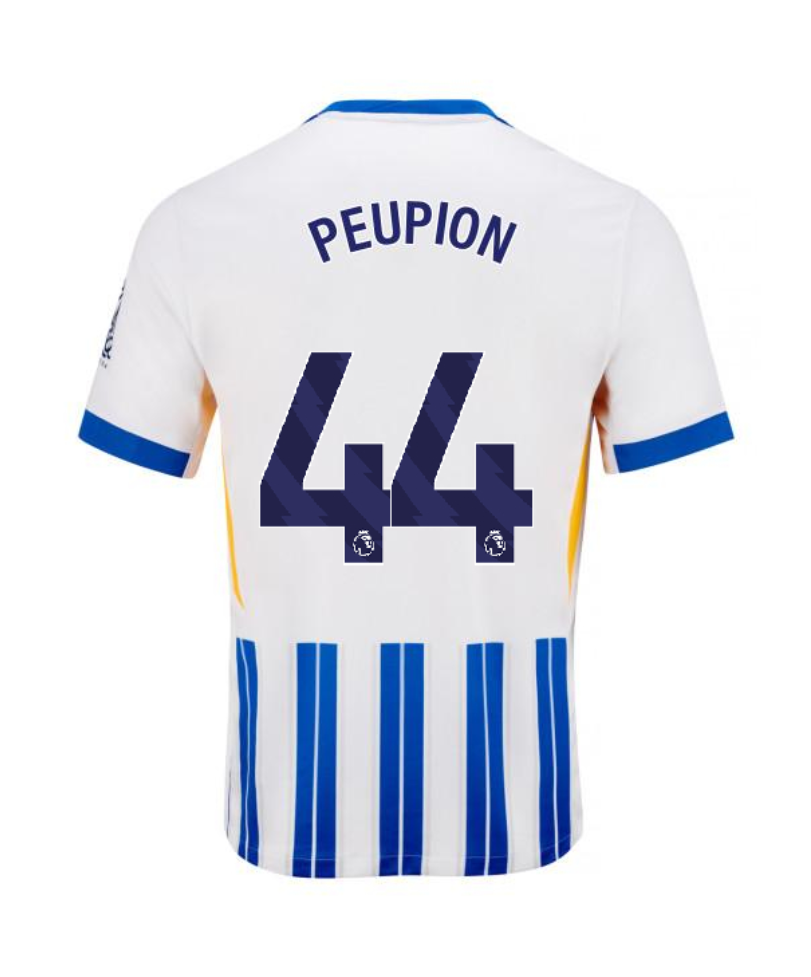 Brighton Hove Albion 24-25 Season Home PEUPION 44 Football Jersey