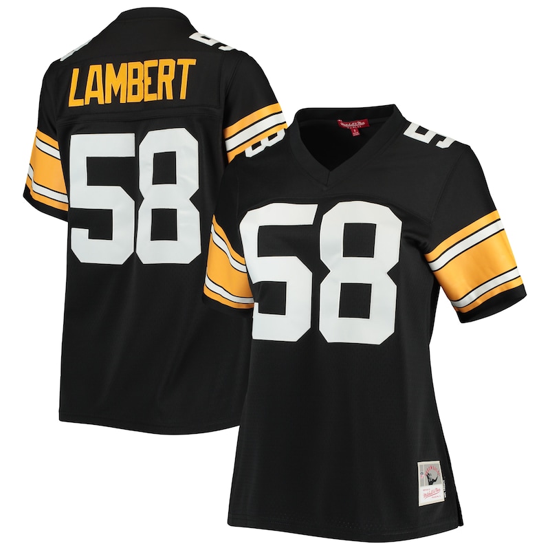 None Jack Lambert PIT Steelers Championship Durable Jersey Game Day We