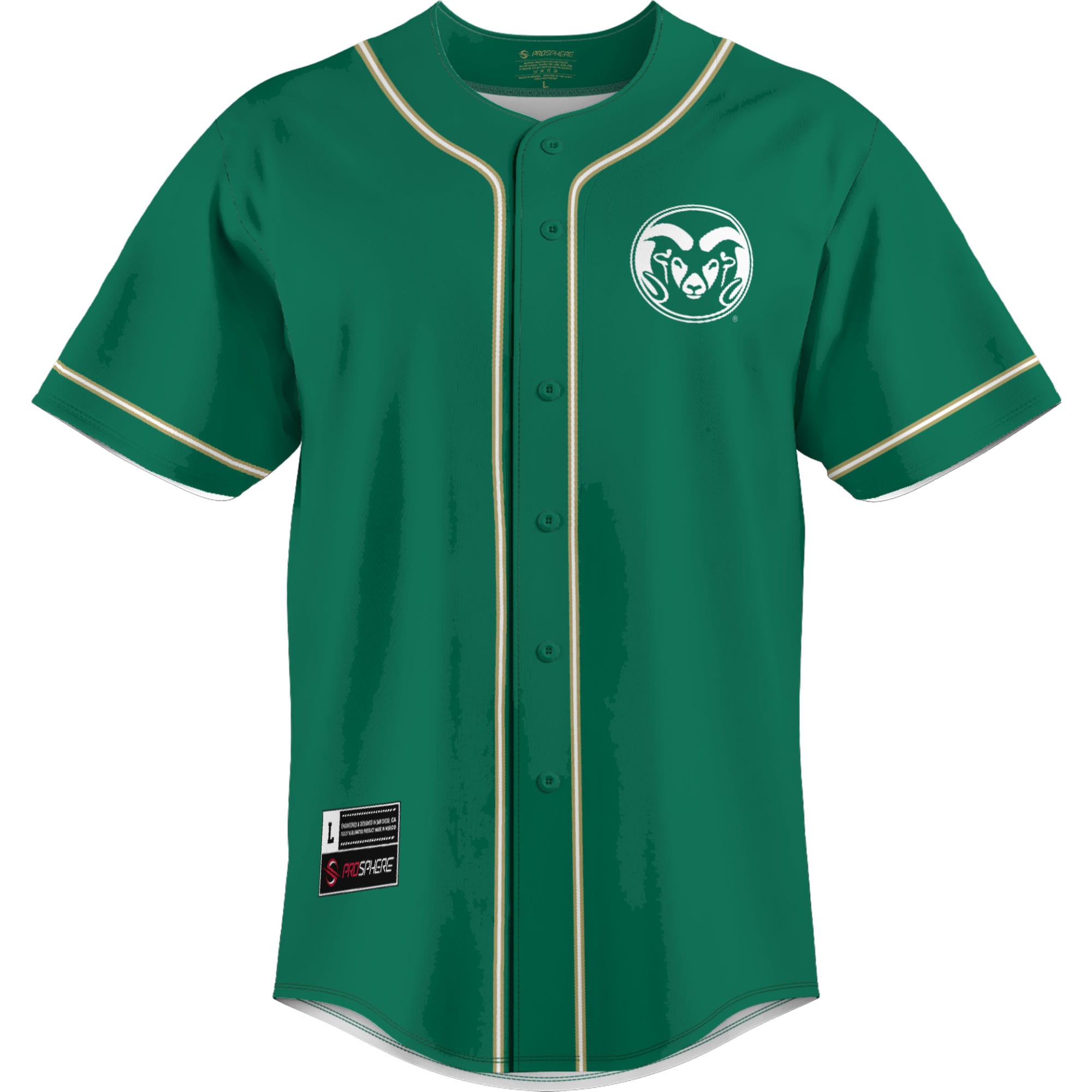 [DDG] Colorado State Rams GameDay Greats Lightweight Baseball Jersey - Green