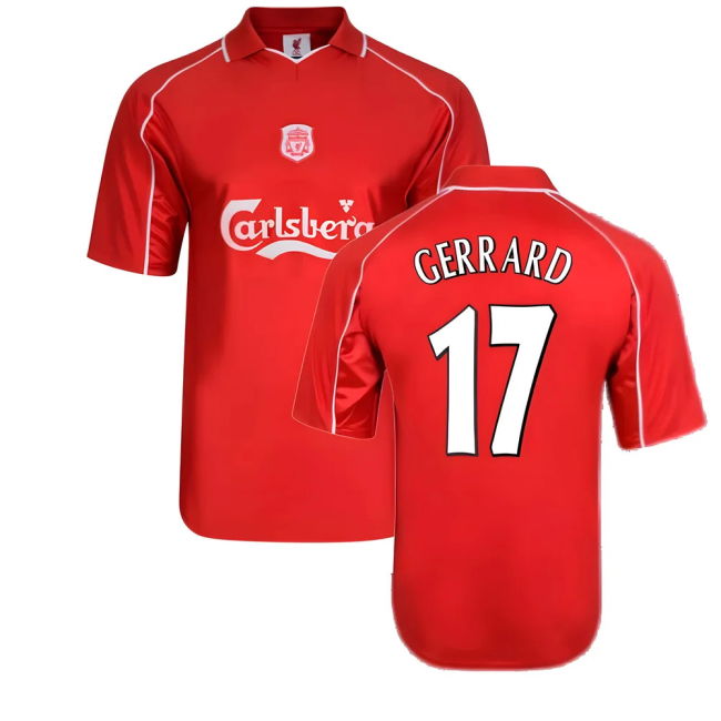 Famous LIV Home Retro Jersey GERRARD 17 - Adults Top-Tier #18601