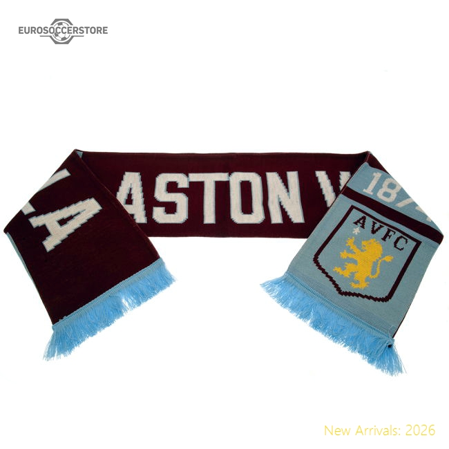 Official Aston Villa Fc Nero Scarf - Premium Quality Football Apparel