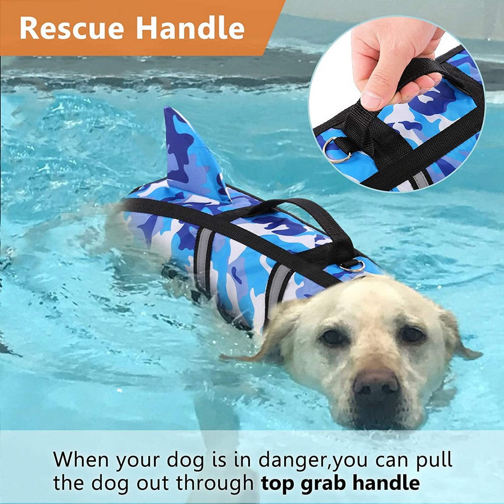 Vest Life Jacket With Safety Rescue Handle Pet Gear | Safe For Paws