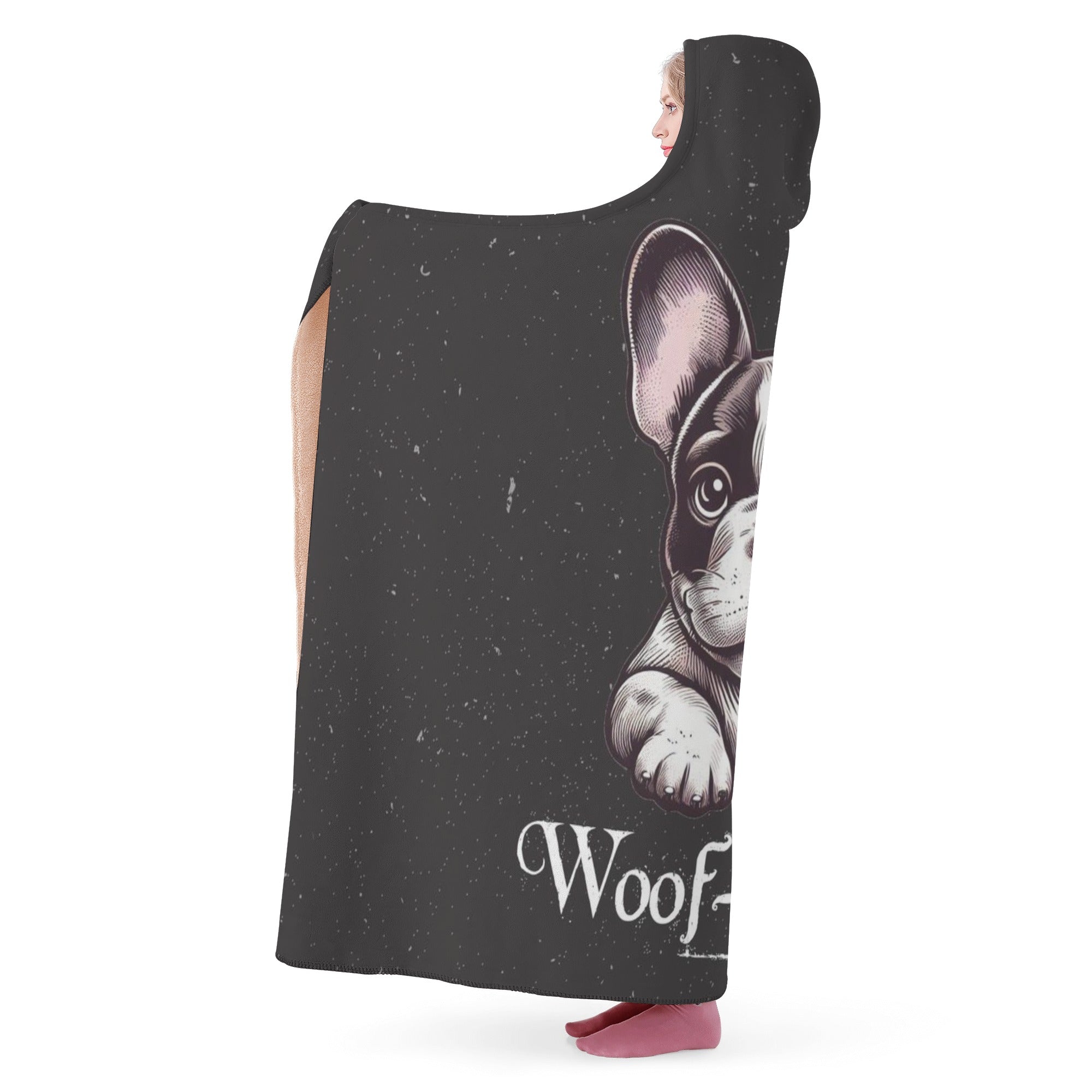 Tank - Premium Hooded Blanket For Frenchie Fans | Comfy Fit