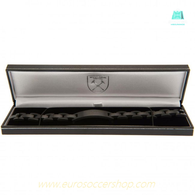 West Ham United FC Black IP Bracelet