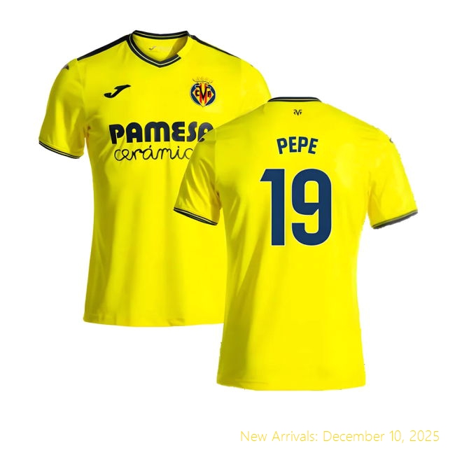 2024-2025 Villarreal Premium Quality Home Shirt (Pepe 19) - Affordable