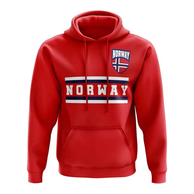 Norway Core Football Country Hoody (Red) Authentic Official