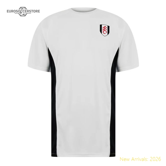 Premium Fulham Poly T-shirt (white) - Premium Quality Football