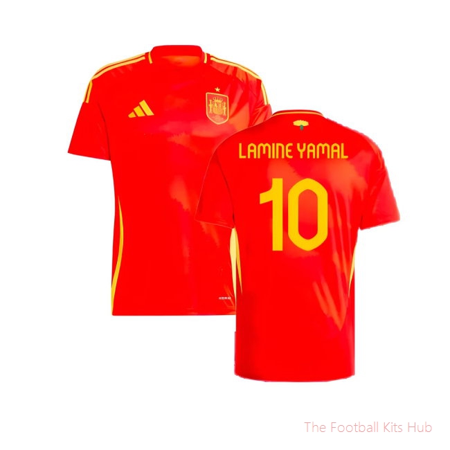 2024-2025 Spain Home Shirt (Lamine Yamal 10)