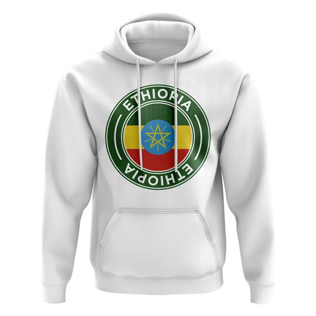 Tournament-Edition Ethiopia Football Badge Hoodie (White)