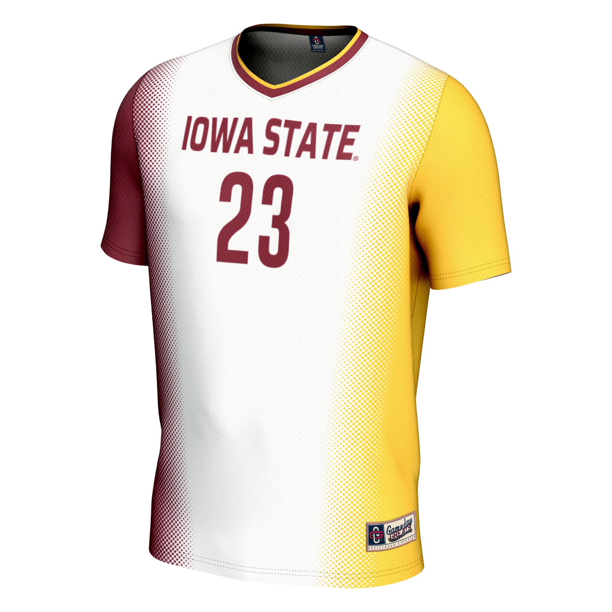[SJH] Iowa State Cyclones GameDay Greats Unisex Lightweight Women's Soccer Jersey - White
