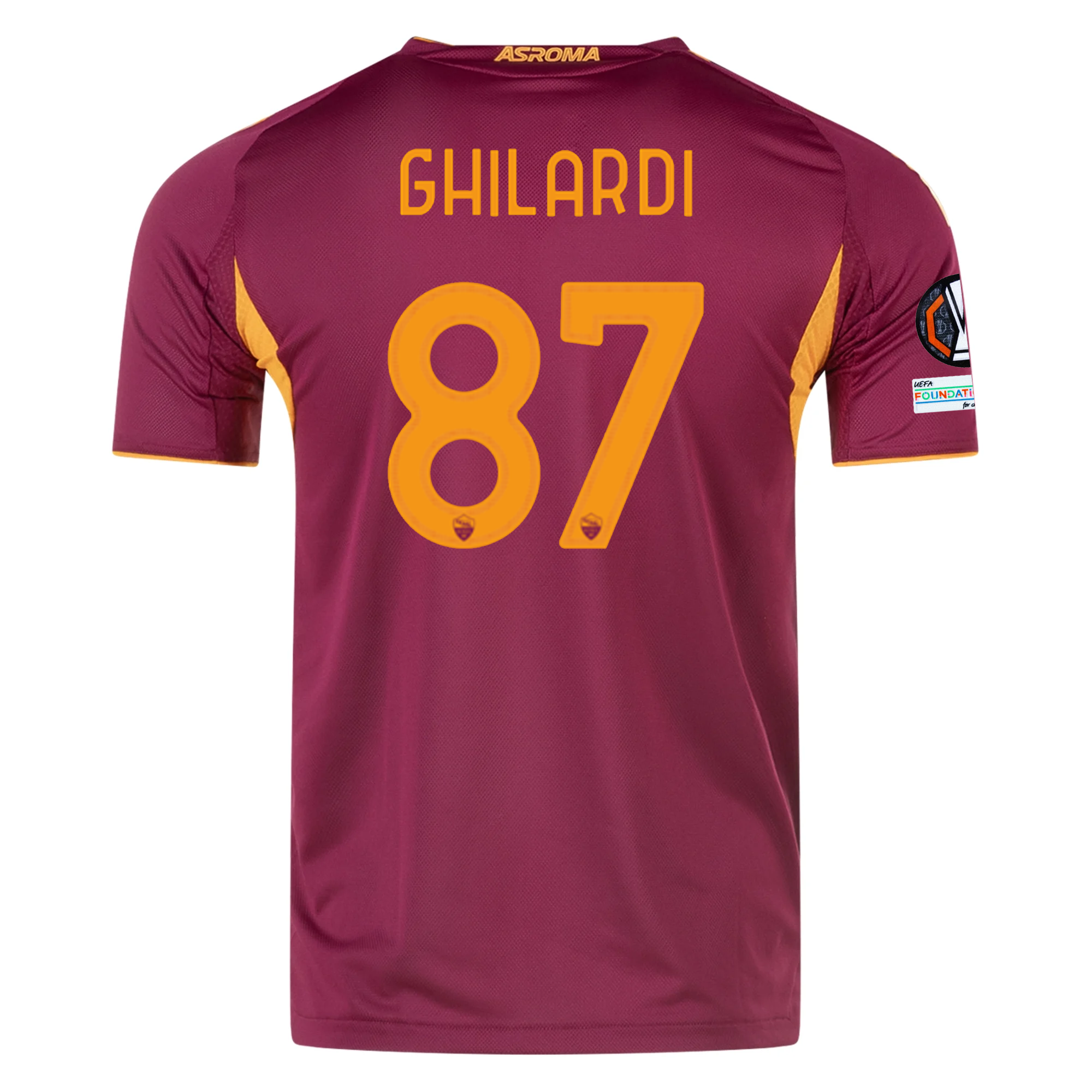 AS Roma Ghilardi 2025-2026 UEL Home Jersey – Authentic Shirt
