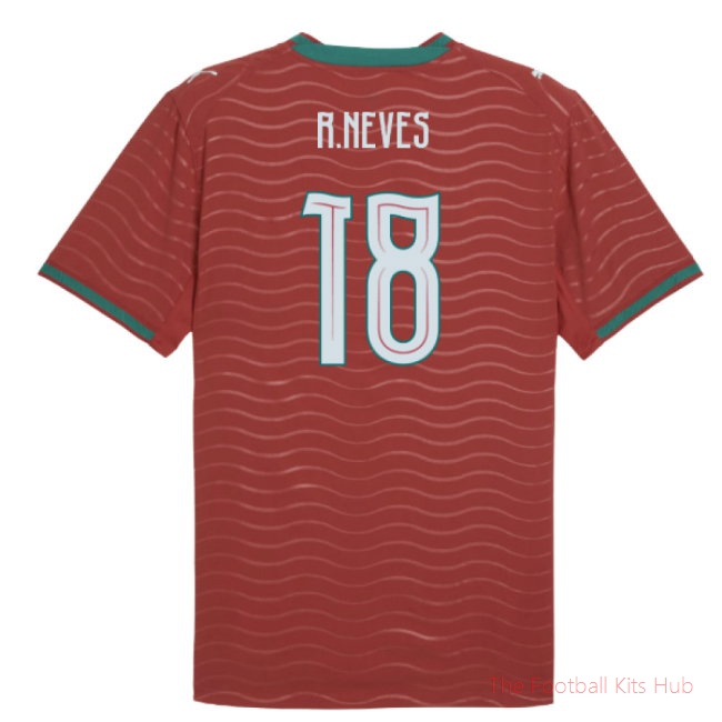 2026-2027 Portugal Authentic Home Shirt (R.Neves 18)