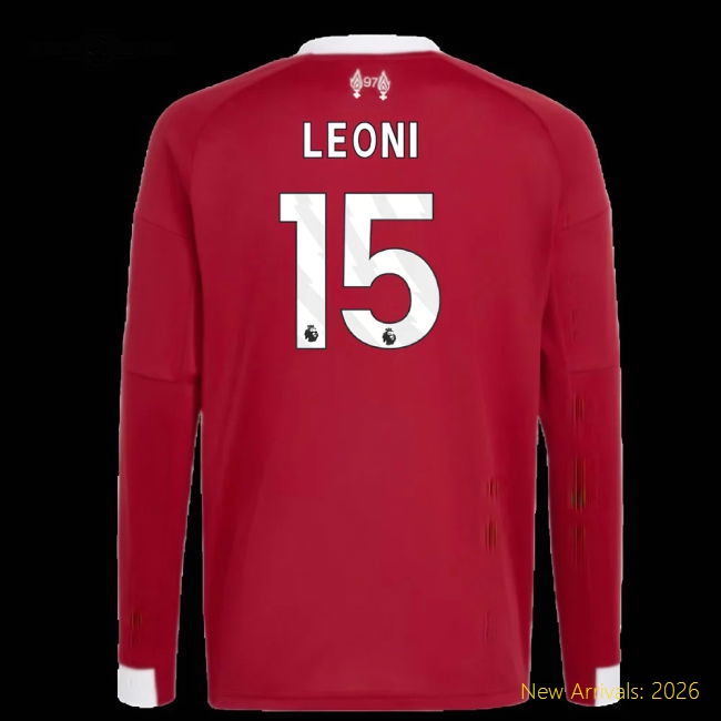 Gentle Liverpool Kids Jersey Leoni 2025-2026 Drycell Machine-washable