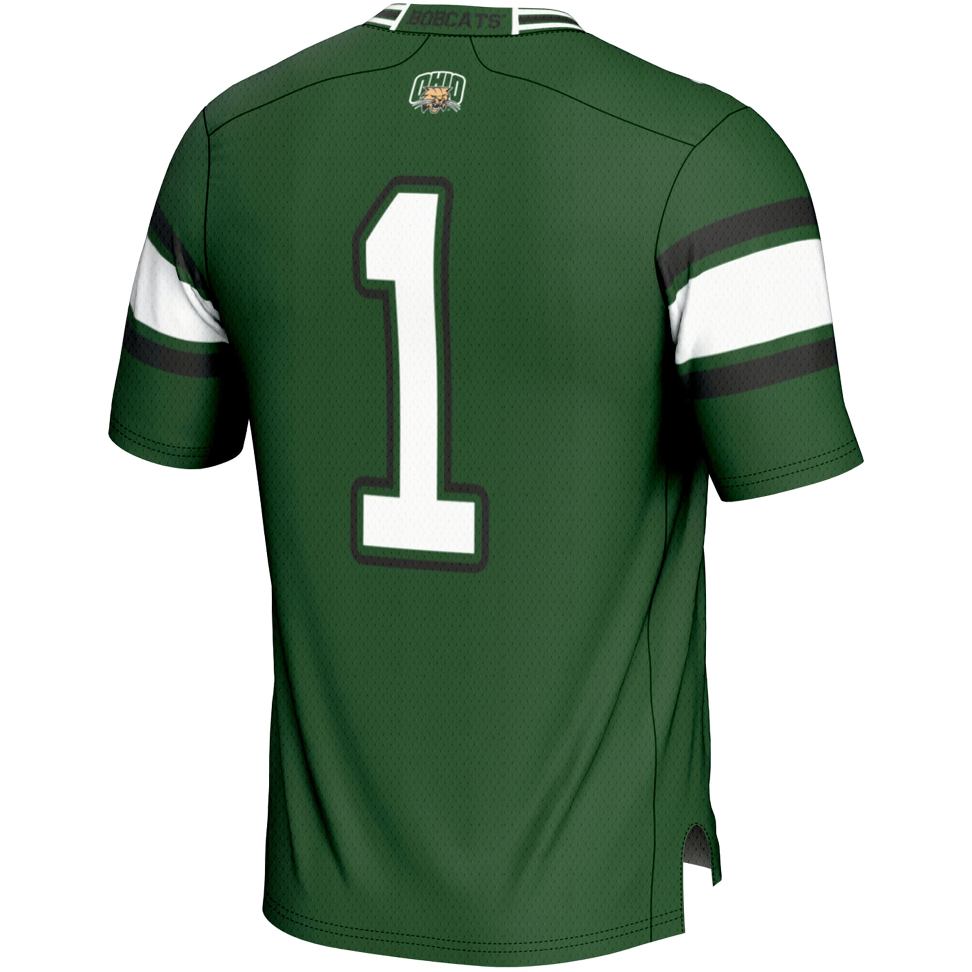 Men's #1 Green Ohio Bobcats Endzone Football Jersey