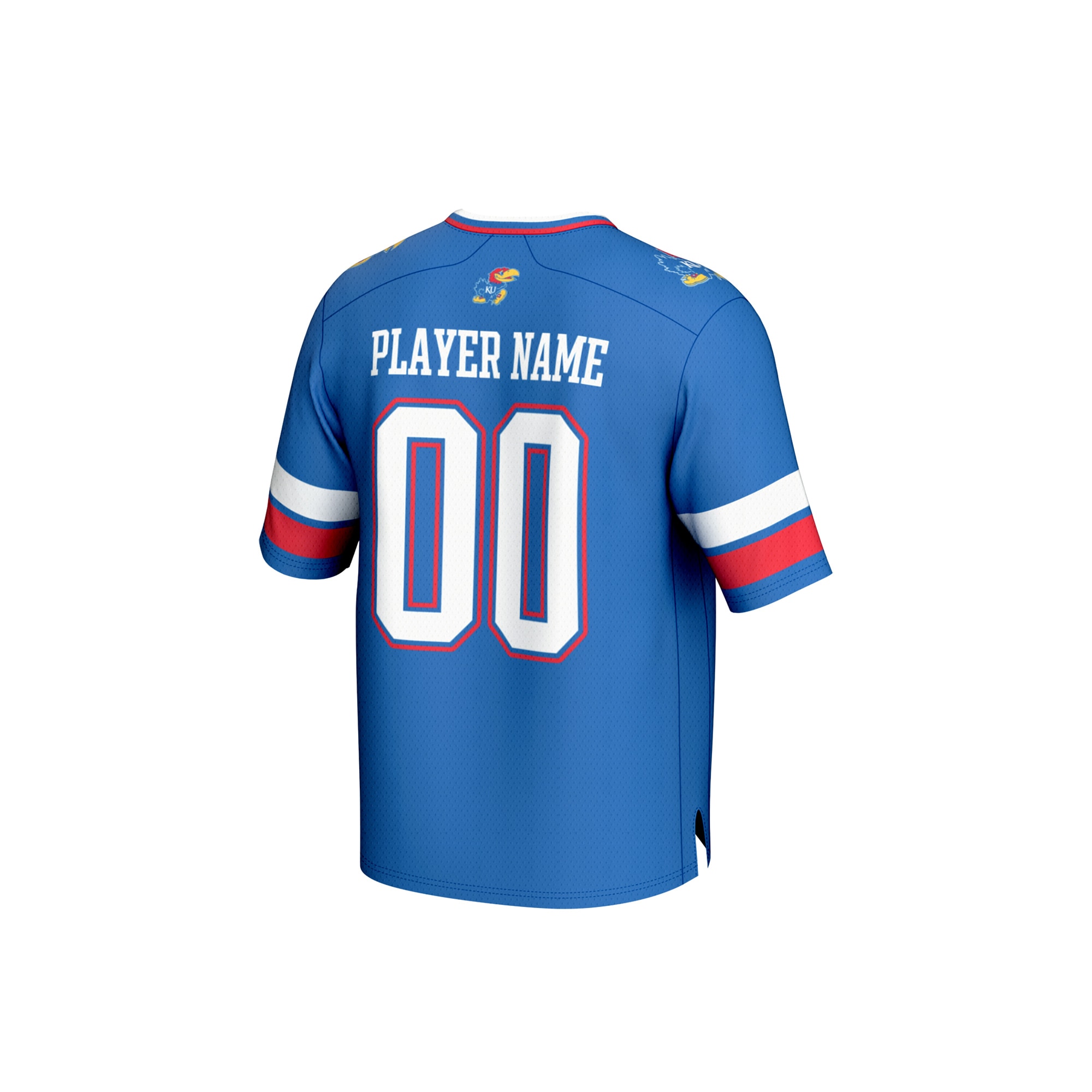 Kansas Jayhawks GameDay Greats Youth NIL Pick-A-Player Football Fashion Jersey - Royal